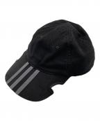 BALENCIAGA×adidasバレンシアガ×アディダス）の古着「ロゴストライプベースボールキャップ」｜ブラック
