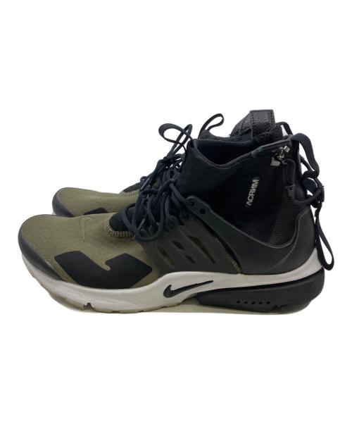 NIKE（ナイキ）NIKE (ナイキ) ACRONYM (アクロニウム) AIR PRESTO MID オリーブ サイズ:US:XS(26cm-27cm)の古着・服飾アイテム