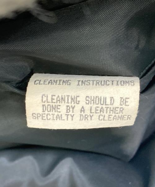 skookum（スクーカム）skookum (スクーカム) 袖レザースタジャン グレー×ホワイト サイズ:36の古着・服飾アイテム