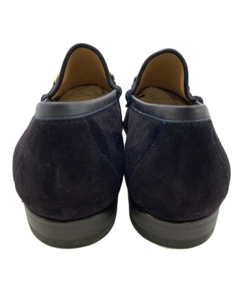 GUCCI（グッチ）GUCCI (グッチ) OLDホースビットスエードローファー パープル サイズ:40Eの古着・服飾アイテム