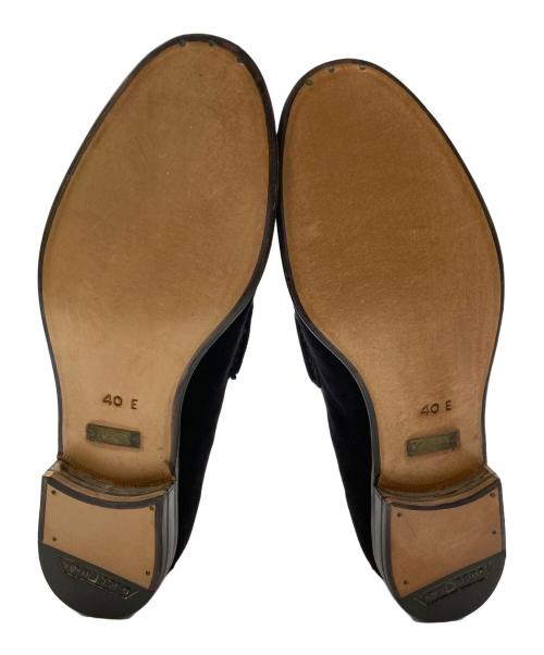 GUCCI（グッチ）GUCCI (グッチ) OLDホースビットスエードローファー パープル サイズ:40Eの古着・服飾アイテム