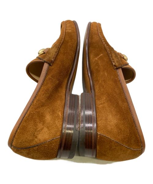 GUCCI（グッチ）GUCCI (グッチ) OLD/スエードホースビットローファー ブラウン サイズ:40Dの古着・服飾アイテム