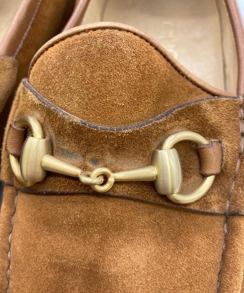 GUCCI（グッチ）GUCCI (グッチ) OLD/スエードホースビットローファー ブラウン サイズ:40Dの古着・服飾アイテム