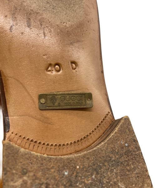 GUCCI（グッチ）GUCCI (グッチ) OLD/スエードホースビットローファー ブラウン サイズ:40Dの古着・服飾アイテム