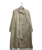 CIOTAシオタ）の古着「スビンコットンタイプライターバルマカンコート」｜ベージュ