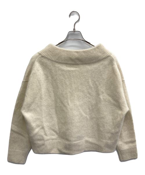 Noble（ノーブル）Noble (ノーブル) YAKワイドVネックニット ベージュ サイズ:FREEの古着・服飾アイテム