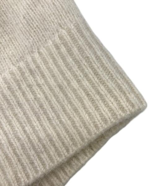 Noble（ノーブル）Noble (ノーブル) YAKワイドVネックニット ベージュ サイズ:FREEの古着・服飾アイテム