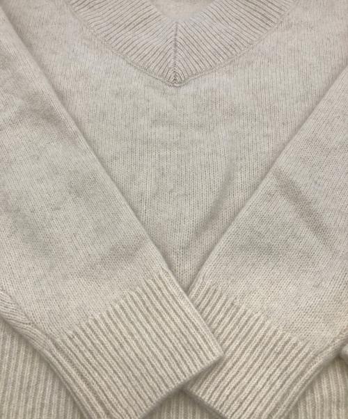 Noble（ノーブル）Noble (ノーブル) YAKワイドVネックニット ベージュ サイズ:FREEの古着・服飾アイテム