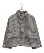 FREAK'S STORE×I Need You Babyフリークスストア×アイ ニード ユー ベイビー）の古着「Hickory Jacket」｜グレー×ホワイト