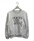 Pilgrimピルグリム）の古着「Poets and Artists Crew」｜グレー