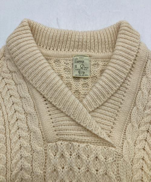 Carraig Donn（キャレイグ ドン）Carraig Donn (キャレイグ ドン) ニット ベージュ サイズ:Sの古着・服飾アイテム
