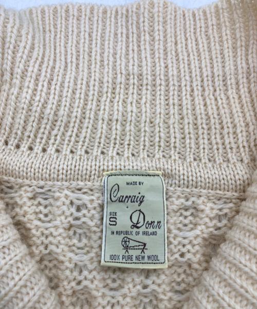 Carraig Donn（キャレイグ ドン）Carraig Donn (キャレイグ ドン) ニット ベージュ サイズ:Sの古着・服飾アイテム