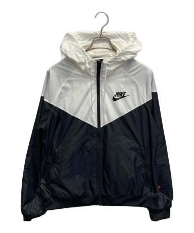 L ナイキ ジャケット パーカー ナイロンジャケット CN8771-011 中古・古着通販】NIKE (ナイキ) ナイロンジャケット ホワイト×ブラック