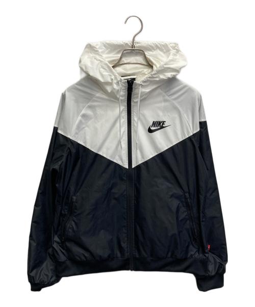 NIKE（ナイキ）NIKE (ナイキ) ナイロンジャケット ホワイト×ブラック サイズ:XLの古着・服飾アイテム