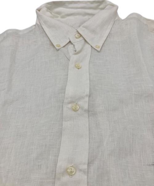 POLO RALPH LAUREN（ポロ・ラルフローレン）POLO RALPH LAUREN (ポロ・ラルフローレン) ヤシの木プリント リネンシャツ ホワイト サイズ:Lの古着・服飾アイテム