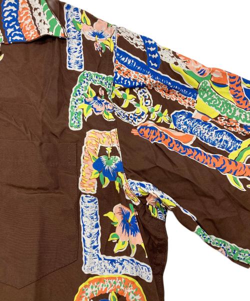 KONA BAY（コナベイ）KONA bay (コナベイ) レーヨン アロハシャツ　ハワイ製 ブラウン サイズ:Sの古着・服飾アイテム