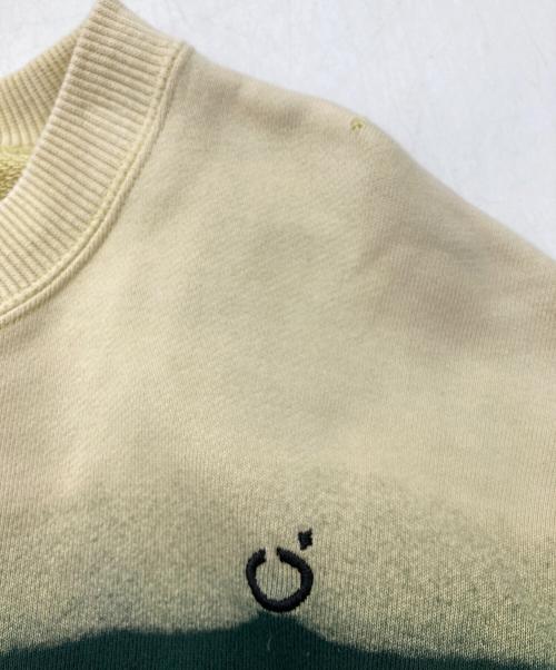 NOMARHYTHM TEXTILE（ノーマリズムテキスタイル）NOMARHYTHM TEXTILE (ノーマリズムテキスタイル) SMU HAND DYE TWIST SWEAT グリーン×イエロー サイズ:2の古着・服飾アイテム