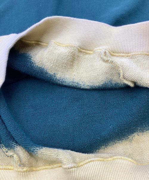 NOMARHYTHM TEXTILE（ノーマリズムテキスタイル）NOMARHYTHM TEXTILE (ノーマリズムテキスタイル) SMU HAND DYE TWIST SWEAT グリーン×イエロー サイズ:2の古着・服飾アイテム