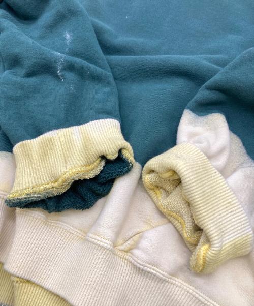 NOMARHYTHM TEXTILE（ノーマリズムテキスタイル）NOMARHYTHM TEXTILE (ノーマリズムテキスタイル) SMU HAND DYE TWIST SWEAT グリーン×イエロー サイズ:2の古着・服飾アイテム