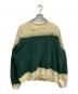 NOMARHYTHM TEXTILE（ノーマリズムテキスタイル）の古着「SMU HAND DYE TWIST SWEAT」｜グリーン×イエロー