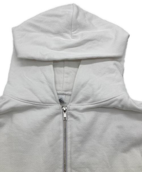 LOS ANGELES APPAREL（ロサンゼルスアパレル）LOS ANGELES APPAREL (ロサンゼルスアパレル) ジップパーカー ホワイト サイズ:Lの古着・服飾アイテム
