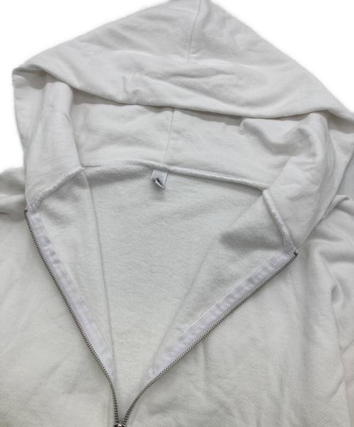 LOS ANGELES APPAREL（ロサンゼルスアパレル）LOS ANGELES APPAREL (ロサンゼルスアパレル) ジップパーカー ホワイト サイズ:Lの古着・服飾アイテム