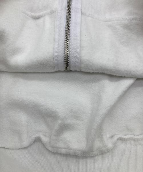 LOS ANGELES APPAREL（ロサンゼルスアパレル）LOS ANGELES APPAREL (ロサンゼルスアパレル) ジップパーカー ホワイト サイズ:Lの古着・服飾アイテム