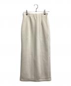 anuansアニュアンス）の古着「ダンボールタイトスカート」｜アイボリー