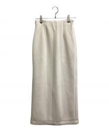 anuans（アニュアンス）の古着「ダンボールタイトスカート」｜アイボリー