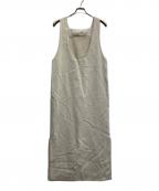 Nobleノーブル）の古着「ラフツイル2WAYストレートワンピース」｜ベージュ