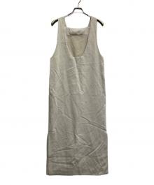 Noble（ノーブル）の古着「ラフツイル2WAYストレートワンピース」｜ベージュ