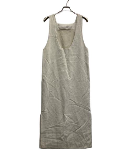 Noble（ノーブル）Noble (ノーブル) ラフツイル2WAYストレートワンピース ベージュ サイズ:38の古着・服飾アイテム