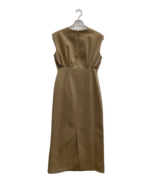 anuans（アニュアンス）anuans (アニュアンス) サイドギャザーデザインジャンスカ ブラウン サイズ:Mの古着・服飾アイテム