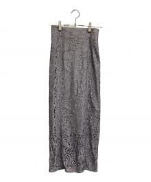 anuans（アニュアンス）の古着「パイピングレースタイトスカート.」｜グレー