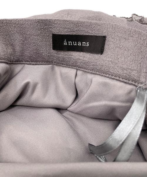 anuans（アニュアンス）anuans (アニュアンス) ボリュームティアードオーガンジースカート グレージュ サイズ:Mの古着・服飾アイテム