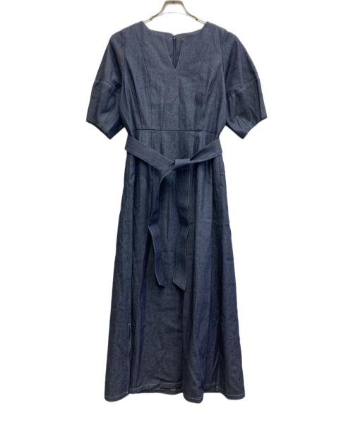 anuans（アニュアンス）anuans (アニュアンス) ショートスリーブデニムワンピース インディゴ サイズ:Mの古着・服飾アイテム