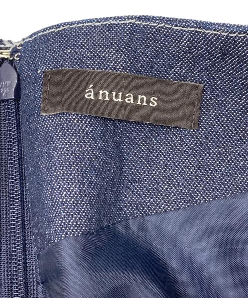 anuans（アニュアンス）anuans (アニュアンス) ショートスリーブデニムワンピース インディゴ サイズ:Mの古着・服飾アイテム