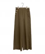 anuansアニュアンス）の古着「センタープレスマリンパンツ」｜ブラウン