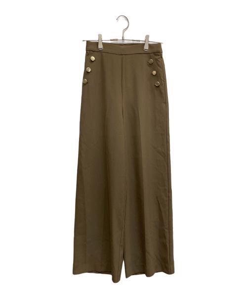 anuans（アニュアンス）anuans (アニュアンス) センタープレスマリンパンツ ブラウン サイズ:Mの古着・服飾アイテム