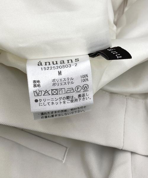 anuans（アニュアンス）anuans (アニュアンス) センタープレスマリンパンツ ホワイト サイズ:Mの古着・服飾アイテム