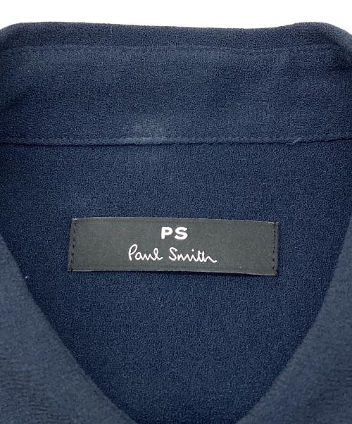 PS Paul Smith（ＰＳポールスミス）PS Paul Smith (ＰＳポールスミス) ソフトジョーゼット ドレスシャツ ネイビー サイズ:38の古着・服飾アイテム
