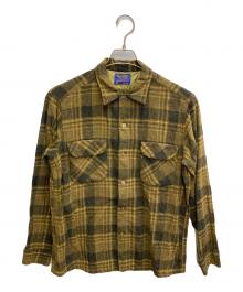PENDLETON（ペンドルトン）の古着「60’S ウールネルシャツ」｜イエロー