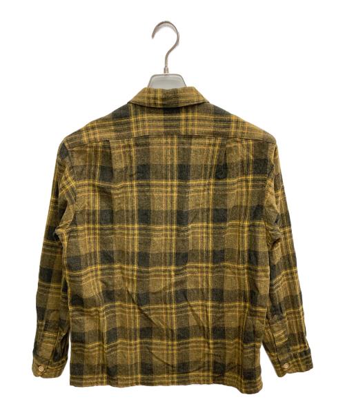 PENDLETON（ペンドルトン）PENDLETON (ペンドルトン) 60’S ウールネルシャツ イエロー サイズ:Mの古着・服飾アイテム