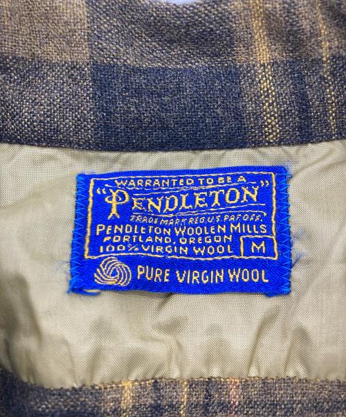 PENDLETON（ペンドルトン）PENDLETON (ペンドルトン) 60’S ウールネルシャツ イエロー サイズ:Mの古着・服飾アイテム