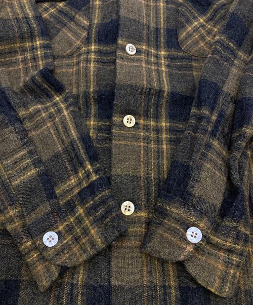 PENDLETON（ペンドルトン）PENDLETON (ペンドルトン) 60’S ウールネルシャツ イエロー サイズ:Mの古着・服飾アイテム