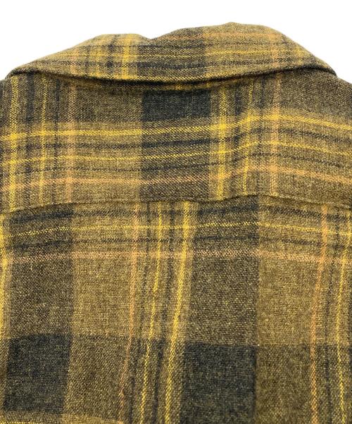 PENDLETON（ペンドルトン）PENDLETON (ペンドルトン) 60’S ウールネルシャツ イエロー サイズ:Mの古着・服飾アイテム