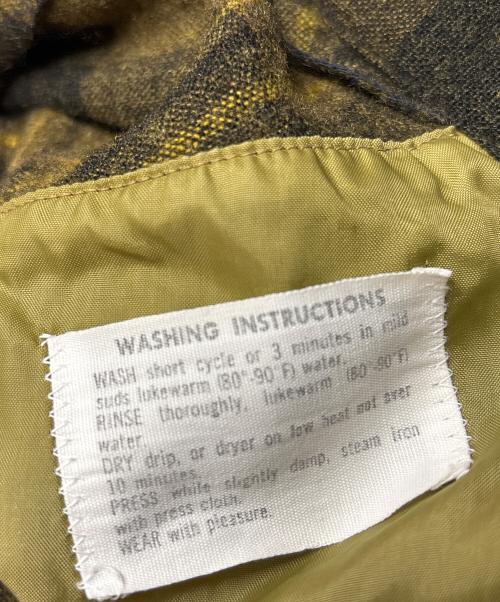 PENDLETON（ペンドルトン）PENDLETON (ペンドルトン) 60’S ウールネルシャツ イエロー サイズ:Mの古着・服飾アイテム