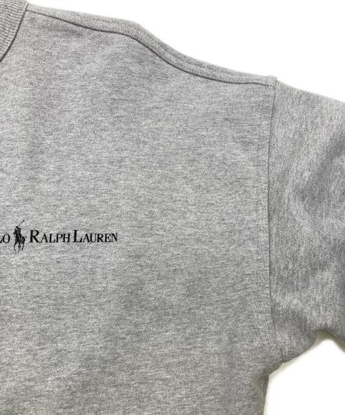 POLO RALPH LAUREN（ポロ・ラルフローレン）POLO RALPH LAUREN (ポロ・ラルフローレン) ロゴ フリース スウェットシャツ グレー サイズ:XSの古着・服飾アイテム