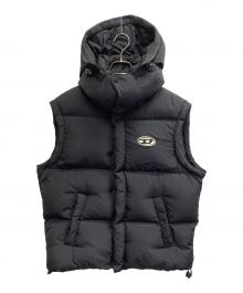 DIESEL（ディーゼル）の古着「ダウンベスト/W-ROLF-SL-NW」｜ブラック
