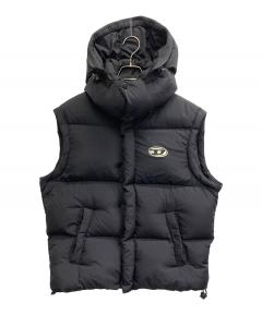 中古・古着通販】DIESEL (ディーゼル) ダウンベスト ブラック サイズ